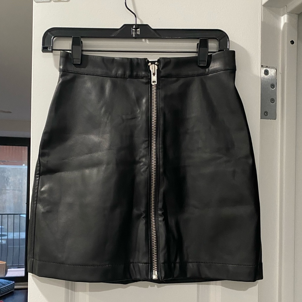 Black Leather Skirt